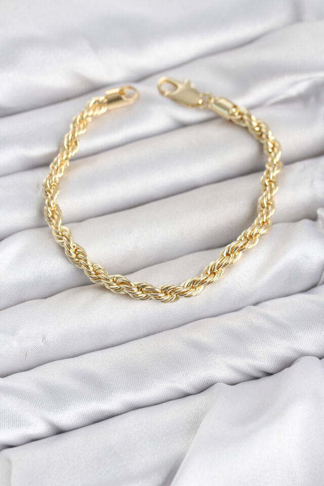 CM Burgu Model Gold Renk Pirinç Kadın Bileklik