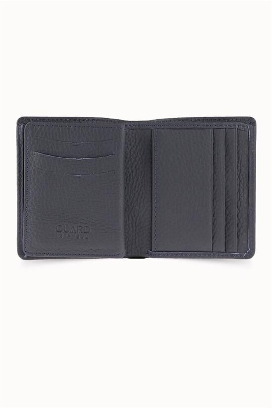 Guard Lacivert Guti Mat Yatay Mini Cüzdan