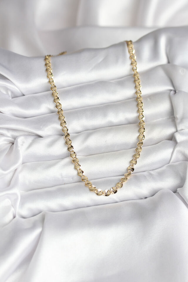 14K Gold Renk Kaplama Zincir Model CM Kadın Kolye