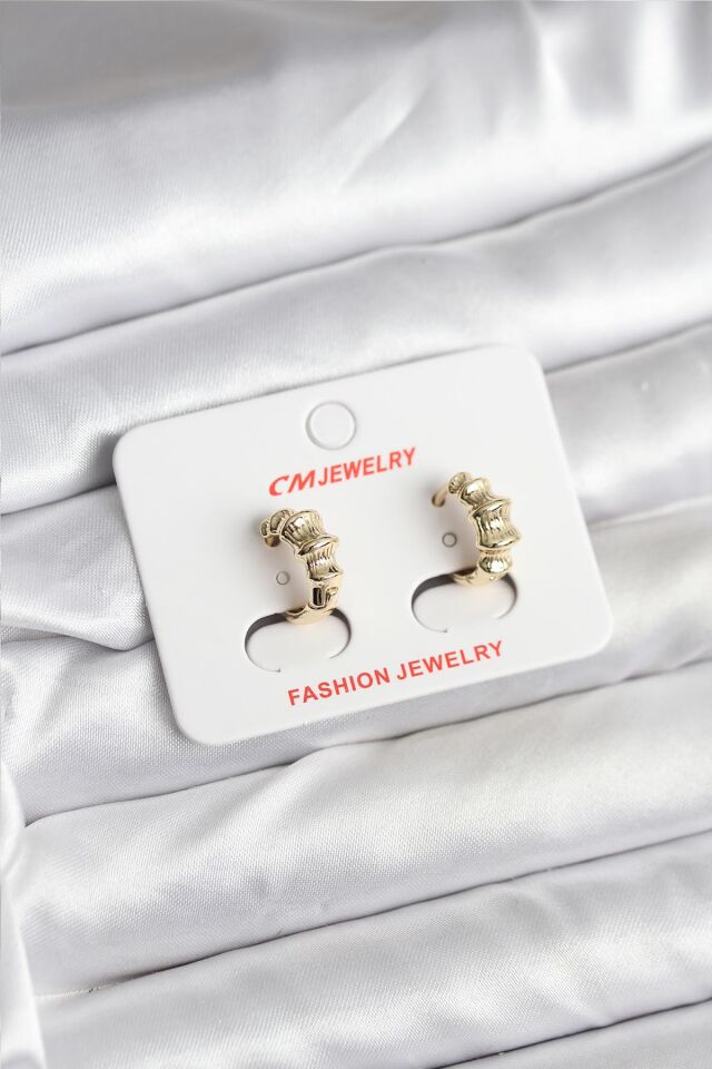 14K Gold Renk Kaplama CM Kadın Küpe