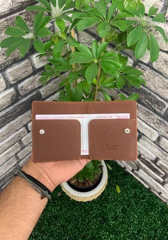 Guard Taba Patlı Tasarım Deri Kartlık
