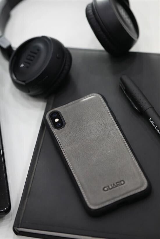Guard Antik Gri Deri Xs Max Telefon Kılıfı