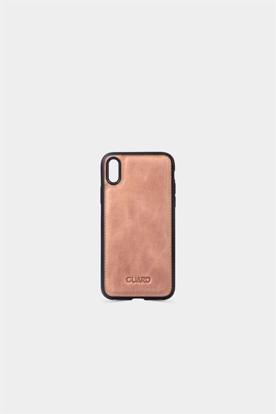 Guard Antik Deri Kahverengi iPhone X / XS Kılıfı
