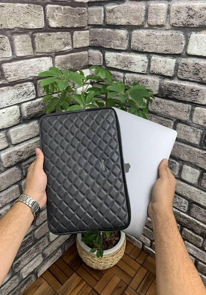 Guard Antrasit Capitone Clutch Çanta