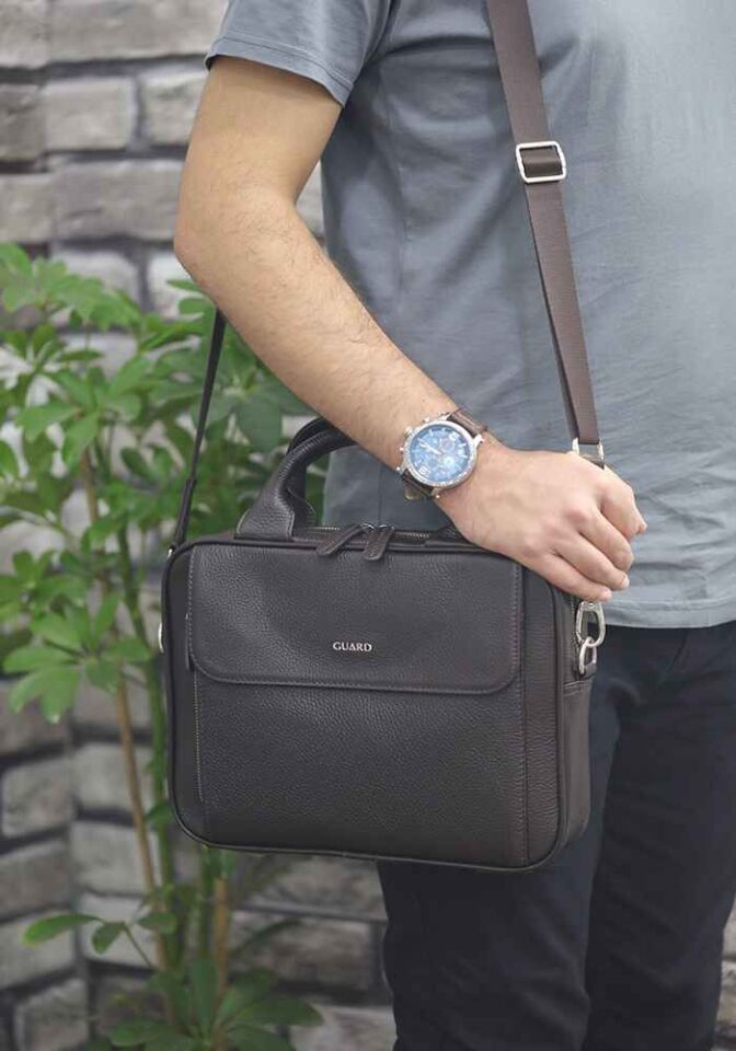 Guard Kahverengi Deri 11' inç Laptop Çantası