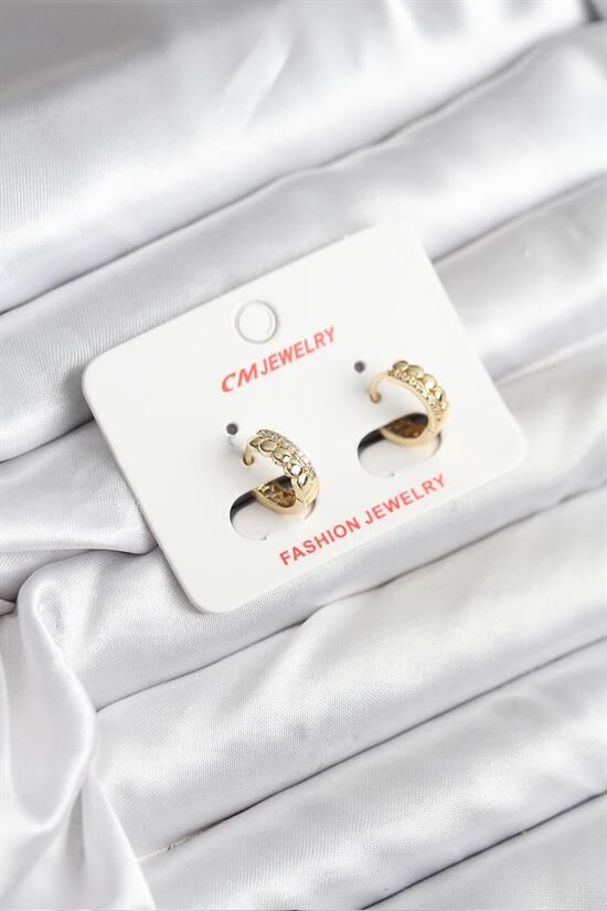 14K Gold Renk Kaplama CM Kadın Küpe