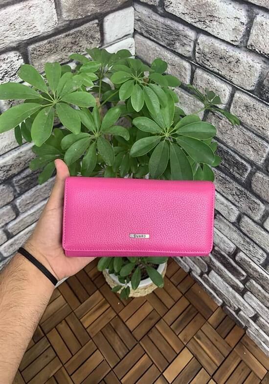 Guard Pembe Deri Fermuarlı Bayan Cüzdanı
