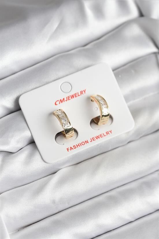 14K Gold Renk Kaplama CM Kadın Küpe