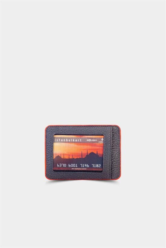 Guard Mat kırmızı Kırmızı Dikişli  Deri Kartlık