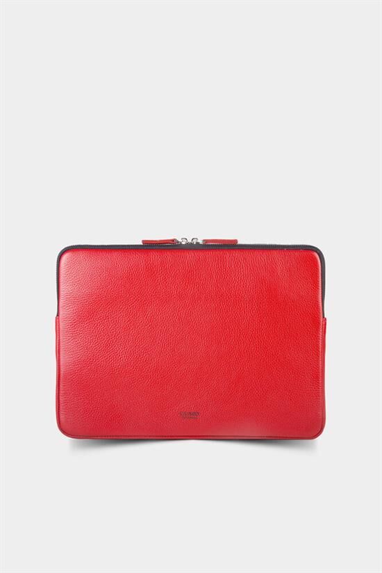 Guard Kırmızı Deri Clutch Çanta