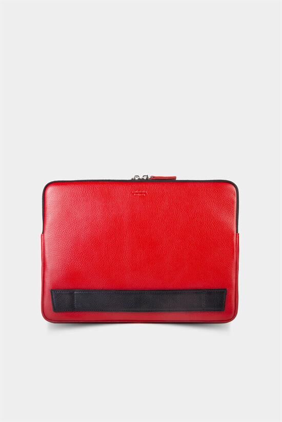 Guard Kırmızı Deri Clutch Çanta