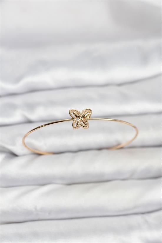 Kelebek Model Gold Renk Bileklik