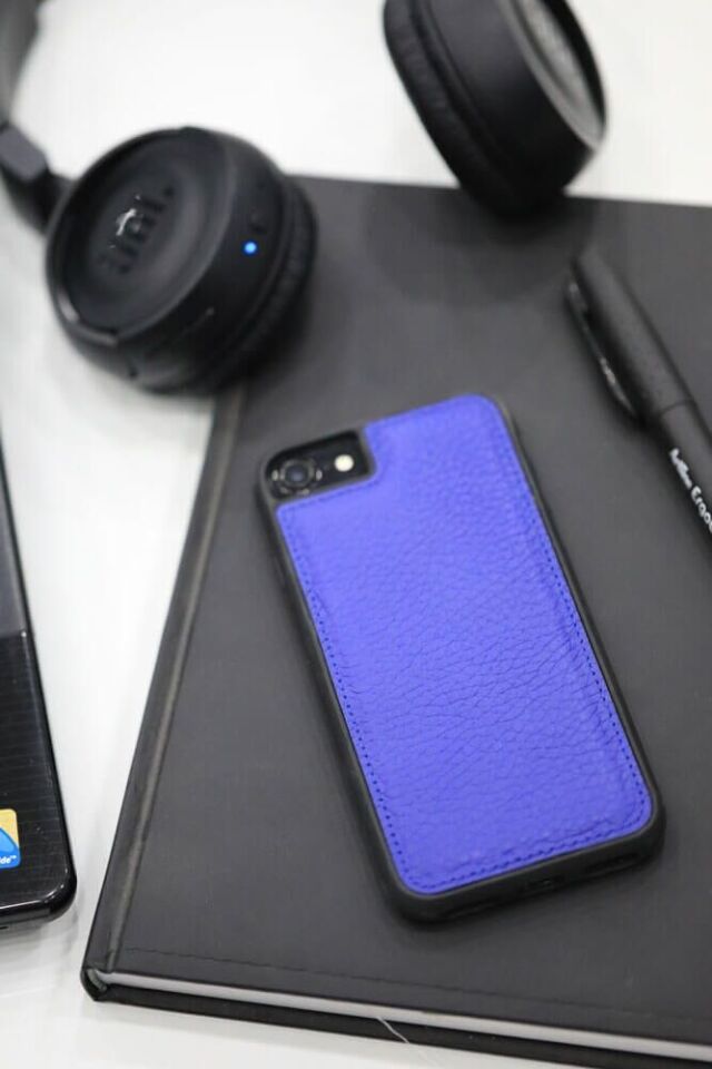 Guard iPhone 6 / 6s / 7 için Lacivert Deri Telefon Kılıfı