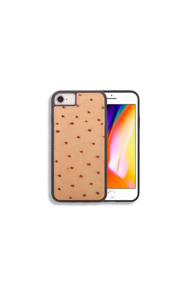 Guard iPhone 6 / 6s / 7 için  Taba Deve Kuşu Model Deri Telefon Kılıfı