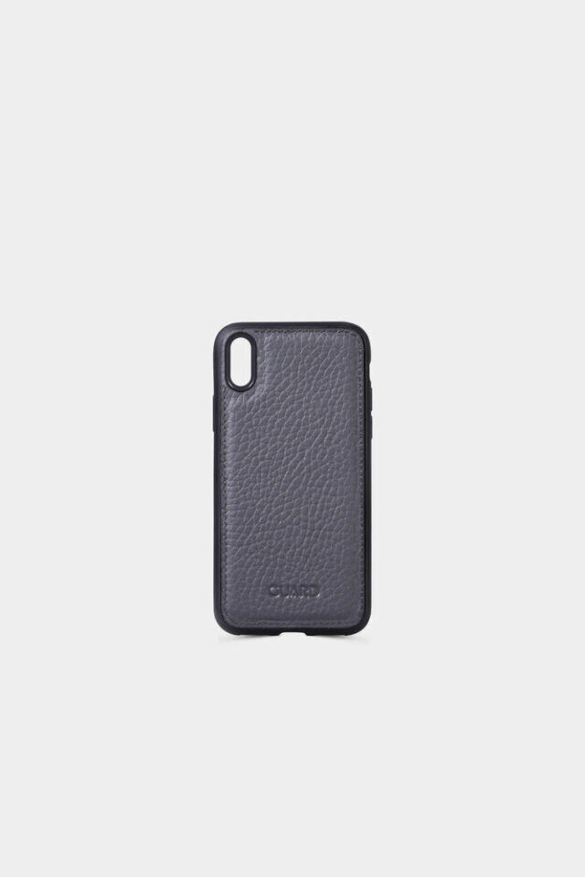 Guard Mat Siyah Deri iPhone X / XS Kılıfı