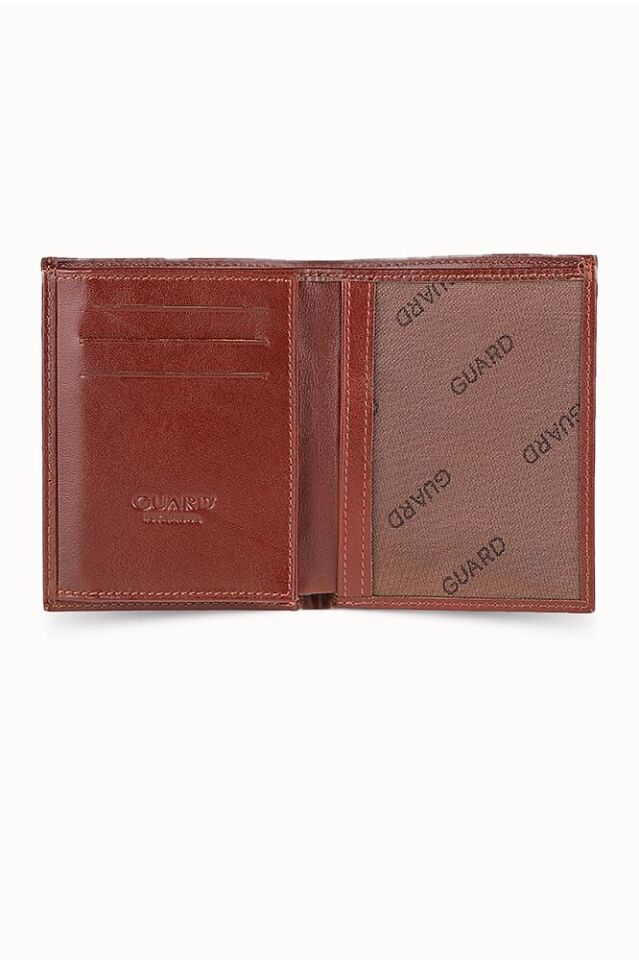 Guard İnce Taba Dikey Deri Erkek Cüzdanı