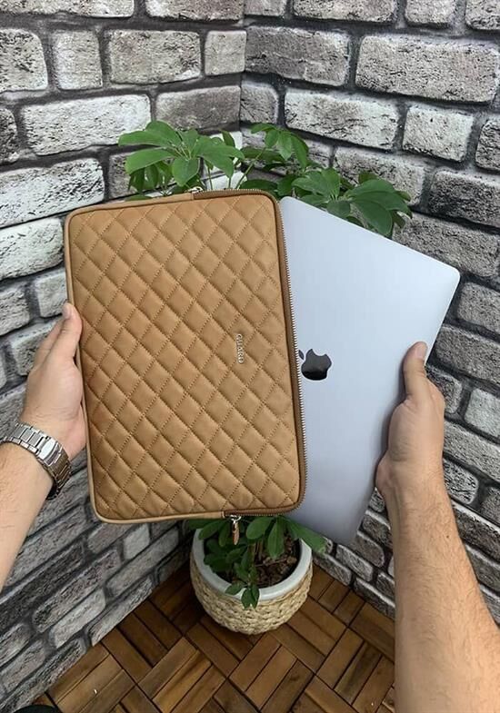 Guard Krem Capitone Clutch Çanta