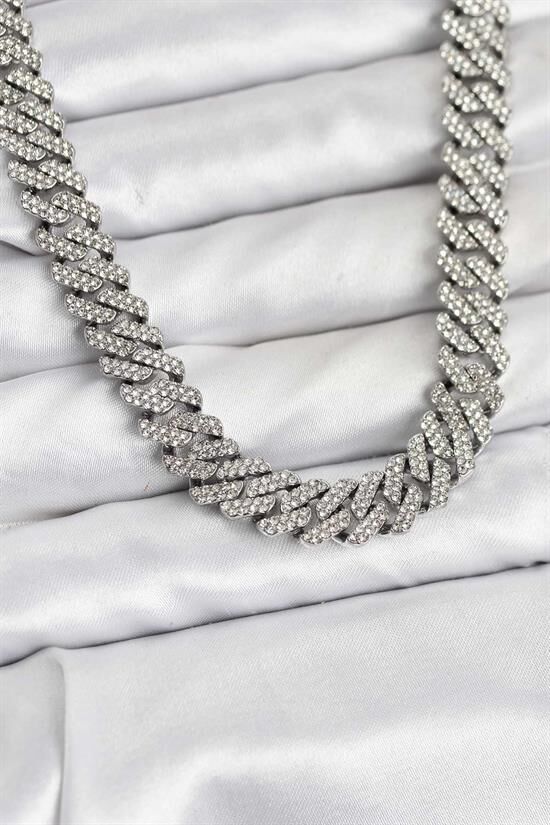 Pirinç Cuba Chain Gurmet Model Kolye