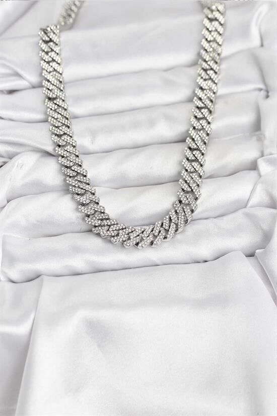Pirinç Cuba Chain Gurmet Model Kolye