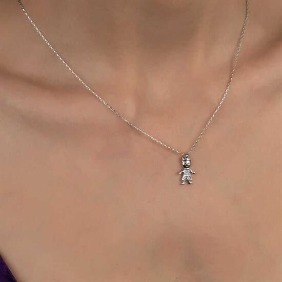 Swarovski Gümüş Çocuk Bayan Kolye
