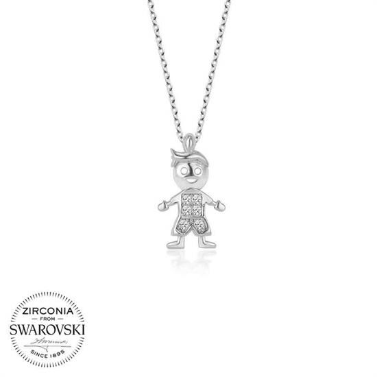 Swarovski Gümüş Çocuk Bayan Kolye