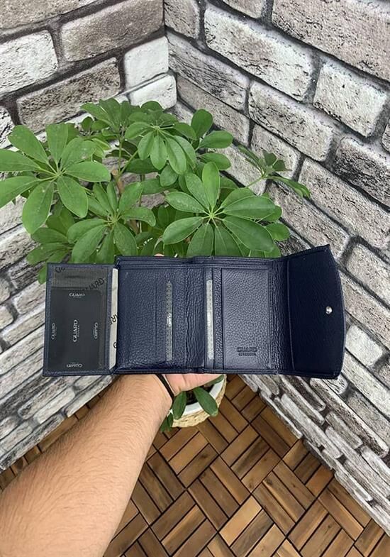Guard Çok Bölmeli Lacivert Şık Deri Bayan Cüzdanı