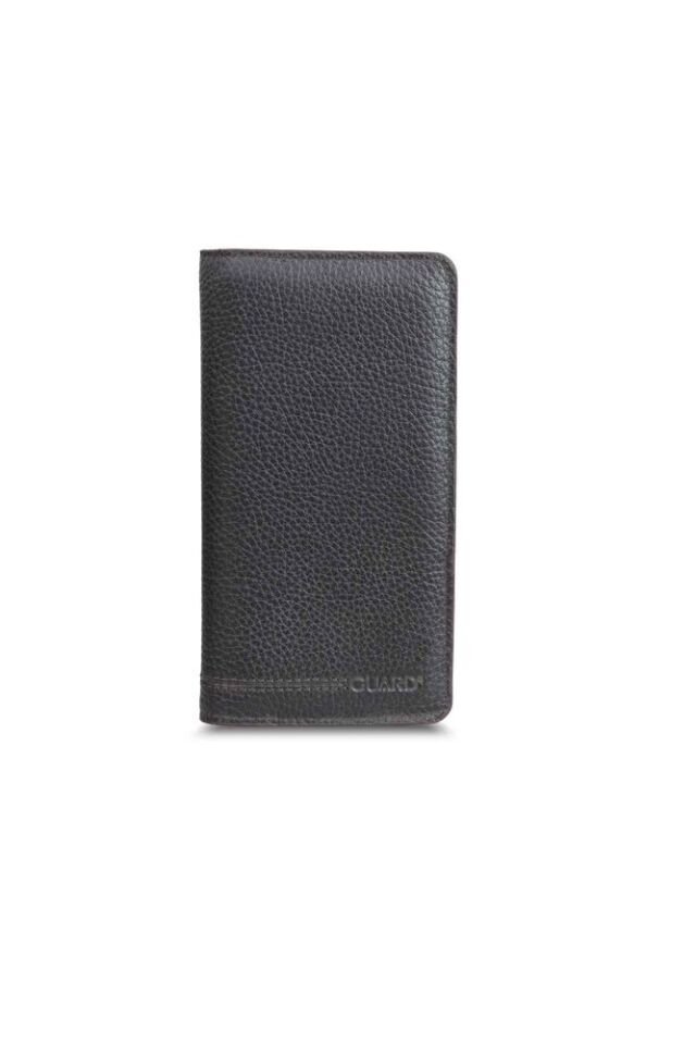 Guard Telefon Girişli Kahverengi Deri Unisex Cüzdan