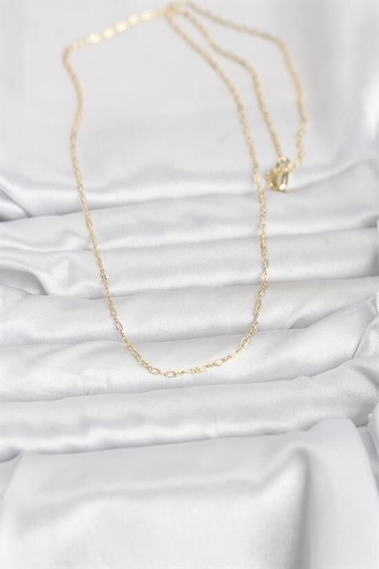 CM 14K Gold Renk 60 cm Zincirli Kadın Kolye