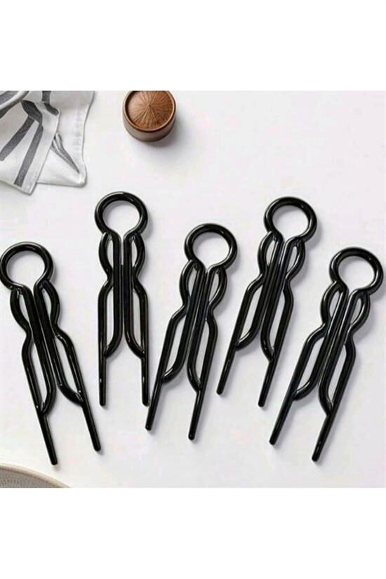 Kadın Siyah Hair Pin Saç Topuz Çubukları 10 Adet