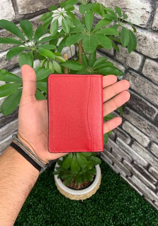 Guard Kırmızı Deri Kartlık