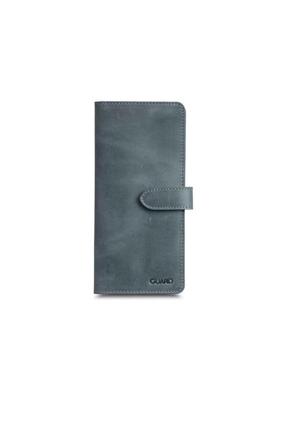 Guard Antik Siyah Kart ve Para Slotlu Deri Telefon Cüzdanı