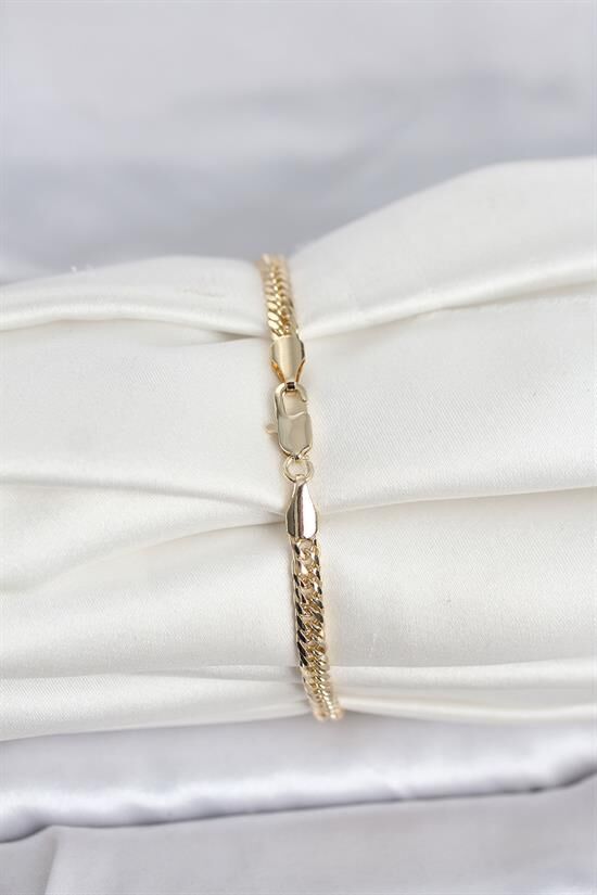 CM 14K Gold Renk Zincir Model Kadın Bileklik