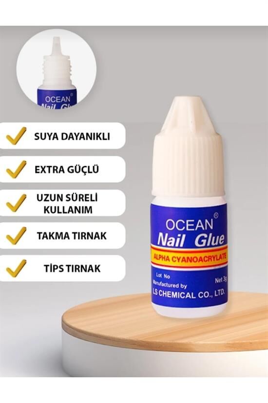 Kadın Takma Tırnak Yapıştırıcı Tips Yapıştırıcı Hızlı 3 Gr