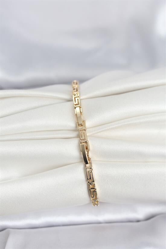 CM 14K Gold Renk Geometrik Model Kadın Bileklik