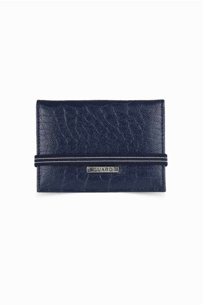 Guard Lacivert Croco Desenli Lastikli Spor Kartlık