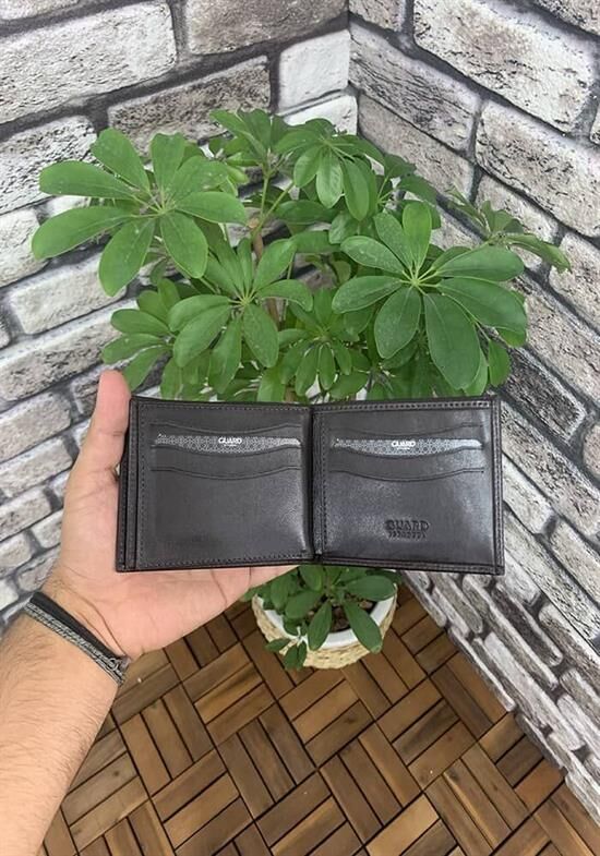 Guard Kahverengi Çift Pisotlu Yatay Deri Erkek Cüzdanı