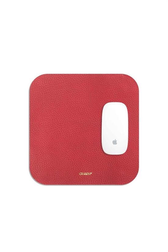 Guard Kırmızı Deri Mouse Pad 22 x 22 Cm
