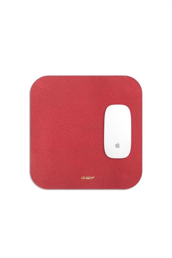 Guard Kırmızı Deri Mouse Pad 22 x 22 Cm
