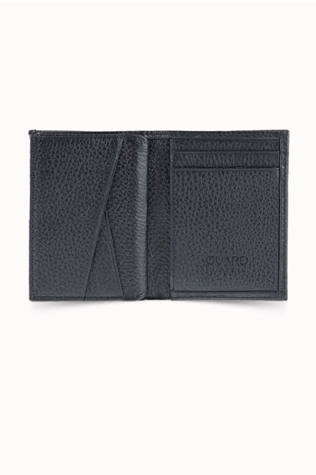 Guard Minimal Siyah Deri Erkek Cüzdanı
