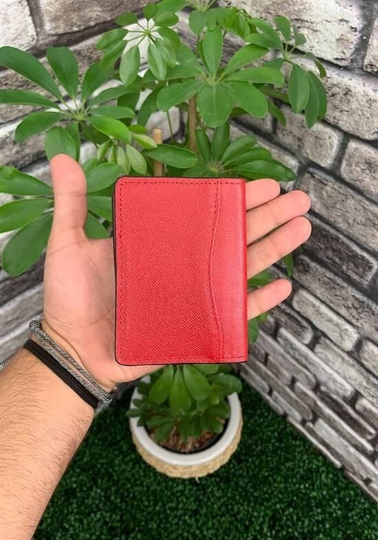 Guard Kırmızı Deri Kartlık