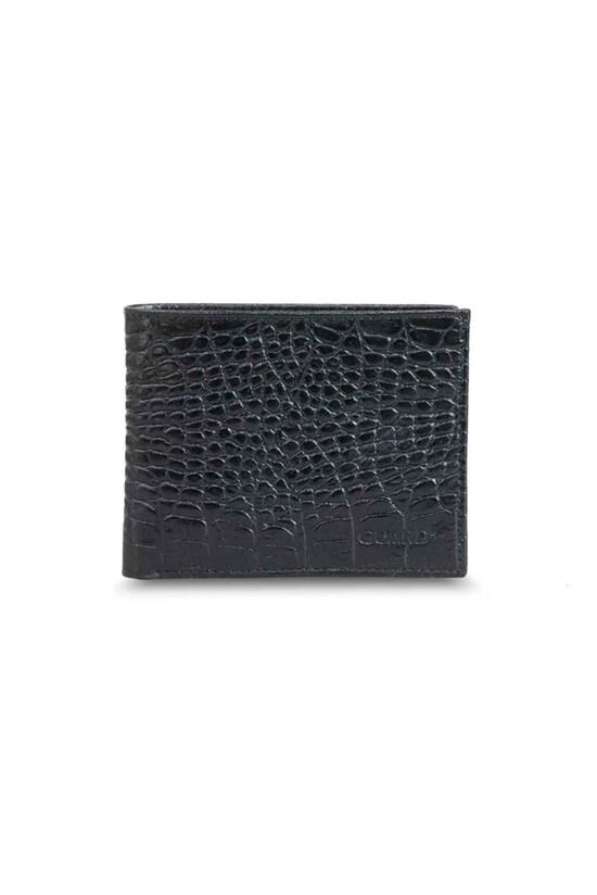 Guard Croco Siyah Klasik Deri Erkek Cüzdanı