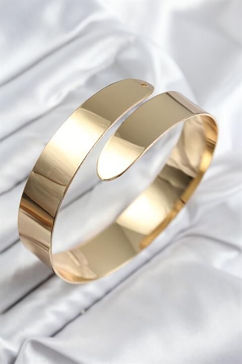 Pirinç Sarmal Model Gold Renk Pazu Bileklik