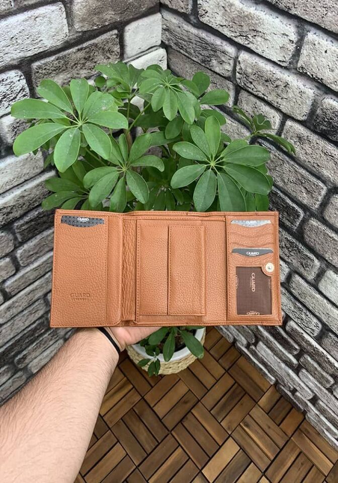 Guard Taba Para Bölmeli Deri Bayan Cüzdan