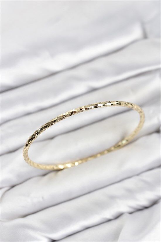 CM Gold Renk Lazer Kesim 65 mm Bilezik