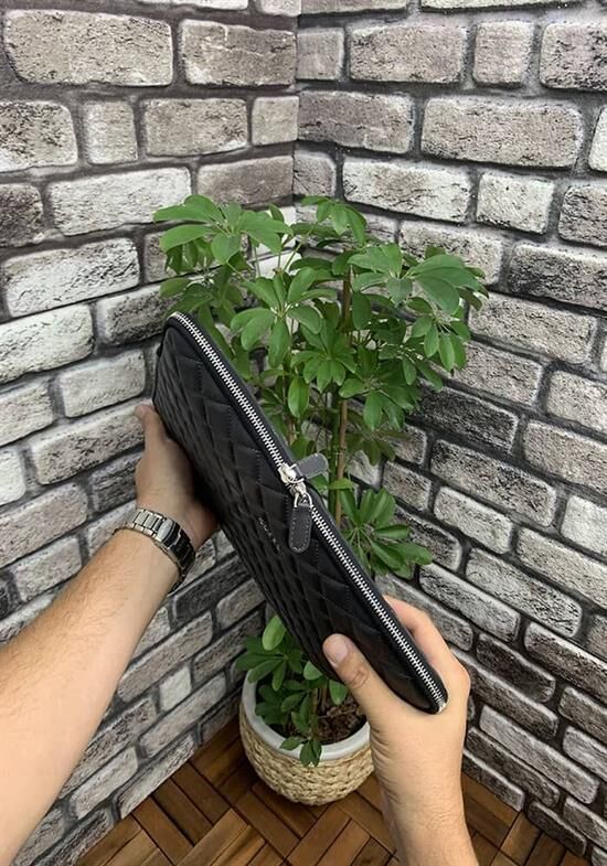Guard Antrasit Capitone Clutch Çanta