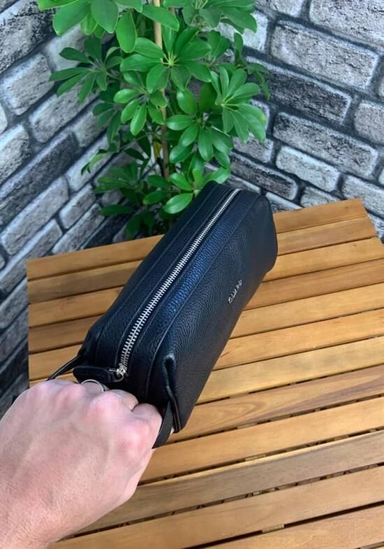 Guard Siyah  Unisex Deri El Çantası