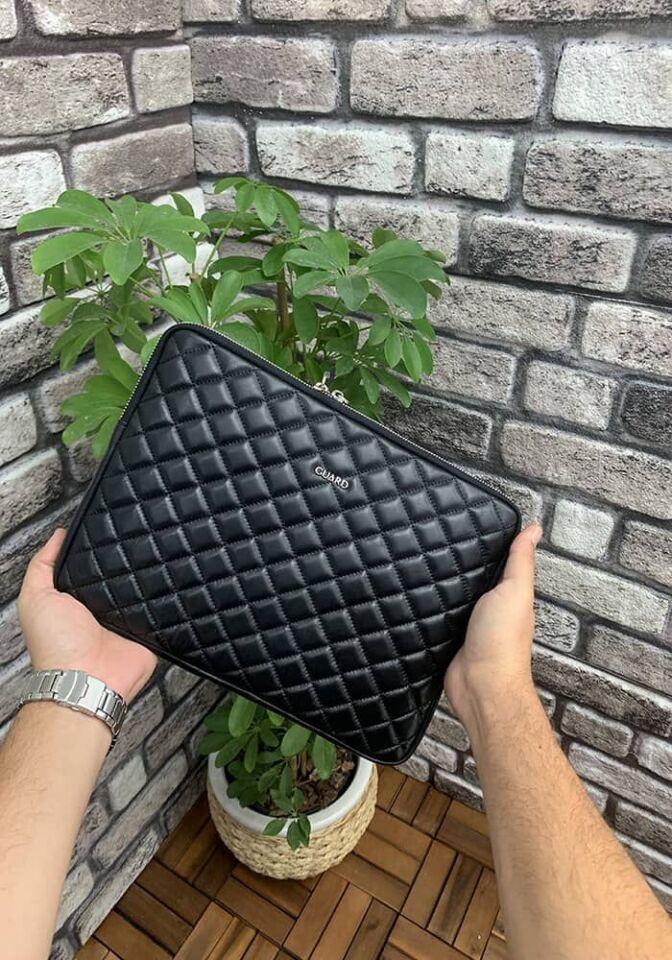 Guard Siyah Capitone Clutch Çanta