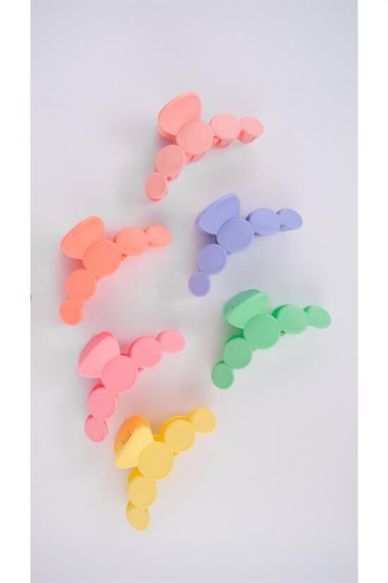 Kadın Trend Petek Pastel 6lı Mandal Toka Seti