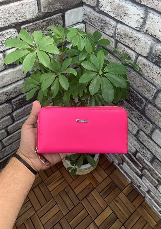 Guard Pembe  Deri Kadın Cüzdanı