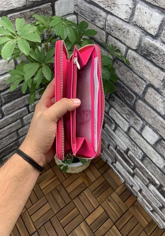 Guard Pembe  Deri Kadın Cüzdanı